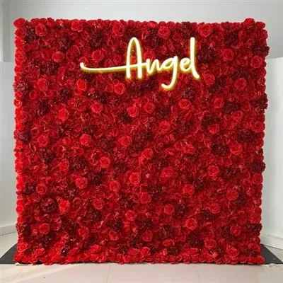 Künstliche Blumenwand