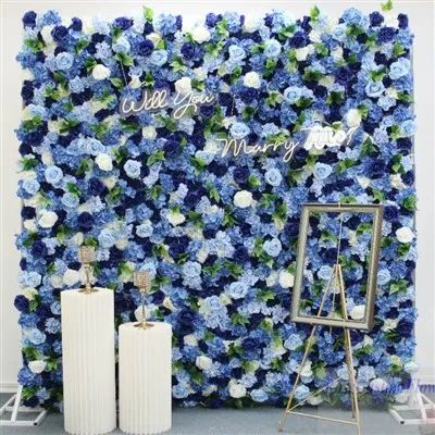 Künstliche Blumenwand